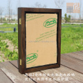 wholesale custom 8x10 walnut 3d deep Solid wood jewelry antique necklace display case  shadow box frame for home decor